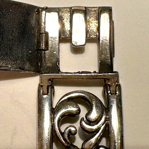 SIlPADA B1462 Sterling Silver Floral Vine Filigree Link Panel Sterling Bracelet - Picture 5 of 10